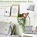 Saden Bamboo Charcoal Air Purifying Bag (4 Pack), 200g Natural Air Freshener Bags, Activated Charcoal Odor Absorber, Eliminator, Car, Closet, Home Air Freshener, Charcoal Bags