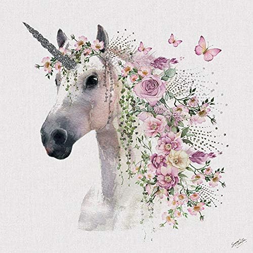 Summer Thornton Unicorn Canvas Print, Multi-colour,60x60 cm