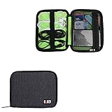 BUBM MINI Hard Drive Carry Bag / Cable Stable / Handbag Organizers / Phone case (Mini, Black)