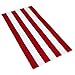 Kaufman- Red Cabana Stripe, Large Beach and Pool Towels- Set of 4. 100% Cotton Maximum Absorbency