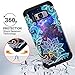 Casetego Compatible with Galaxy S8 Plus Case,Floral Three Layer Heavy Duty Hybrid Sturdy Shockproof Full Body Protective Cover Case for Samsung Galaxy S8 Plus,Mandala