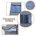 Hanging Clothing Storage Bag, HOMEYA Garment Wardrobe Closet Organizer Bags Luggage Protector Cover with zippered & Clear Window for Coat Dress Suit - L
