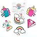 Curious Columbus Non-Slip Bathtub Stickers Pack of 10 Unicorns and Rainbows Decal Treads. Best Adhesive Safety Anti Skid, Anti-Slip Bathtub Appliques for Bath Tub and Shower Surfaces