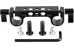 NICEYRIG 15mm Rod Clamp with 1/4"-20 Standard Thread for Camera Shoulder Rig 15mm Cage 15mm DSLR Camera Rig