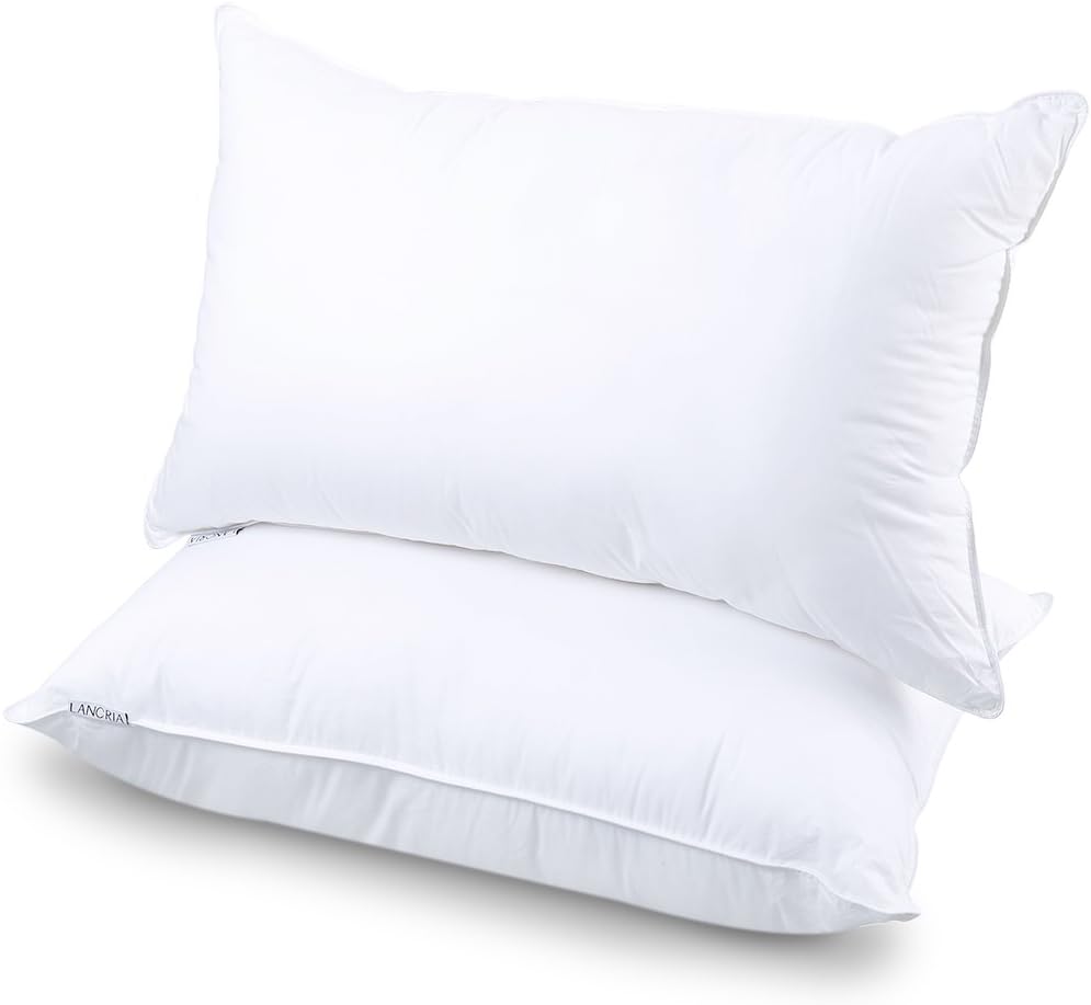 Amazon Com Langria Luxury Hotel Collection Bed Pillows Plush Down