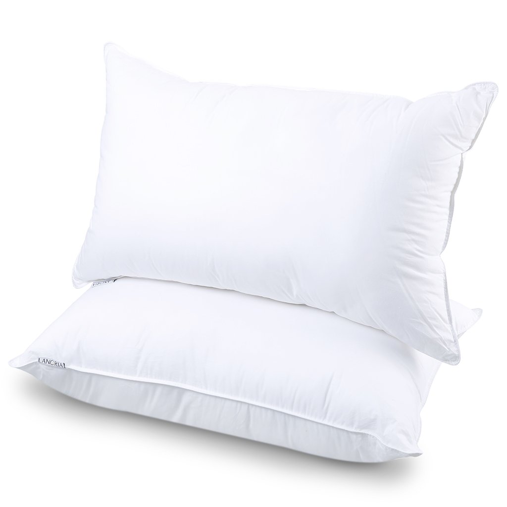 LANGRIA Luxury Hotel Collection Bed Pillows Plush Down Alternative