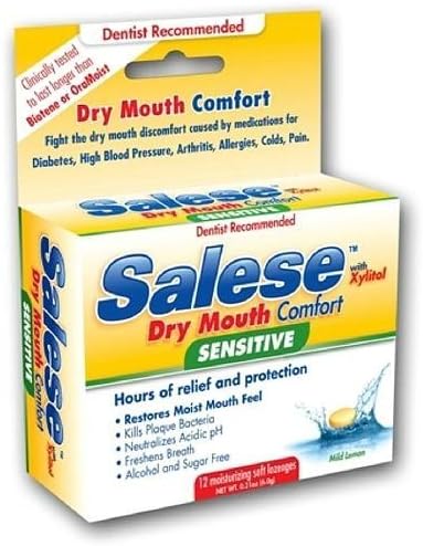 Salese Sensitive, Hours of Dry Mouth Relief, Moisturizing Lozenges