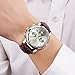 Mens Business Quartz Watches with Brown Leather Strap Analog Waterproof Casual Classic Dress Wristwatch ¡­