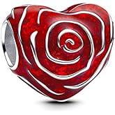 925 Sterling Silver Christmas Beads Charms for Bracelets Necklaces, Elk Turtle Butterfly Firefly Infinity Snowflake Santa Love Dangle Pendant Valentine's Day Birthday Charms Jewelry Gift for Women