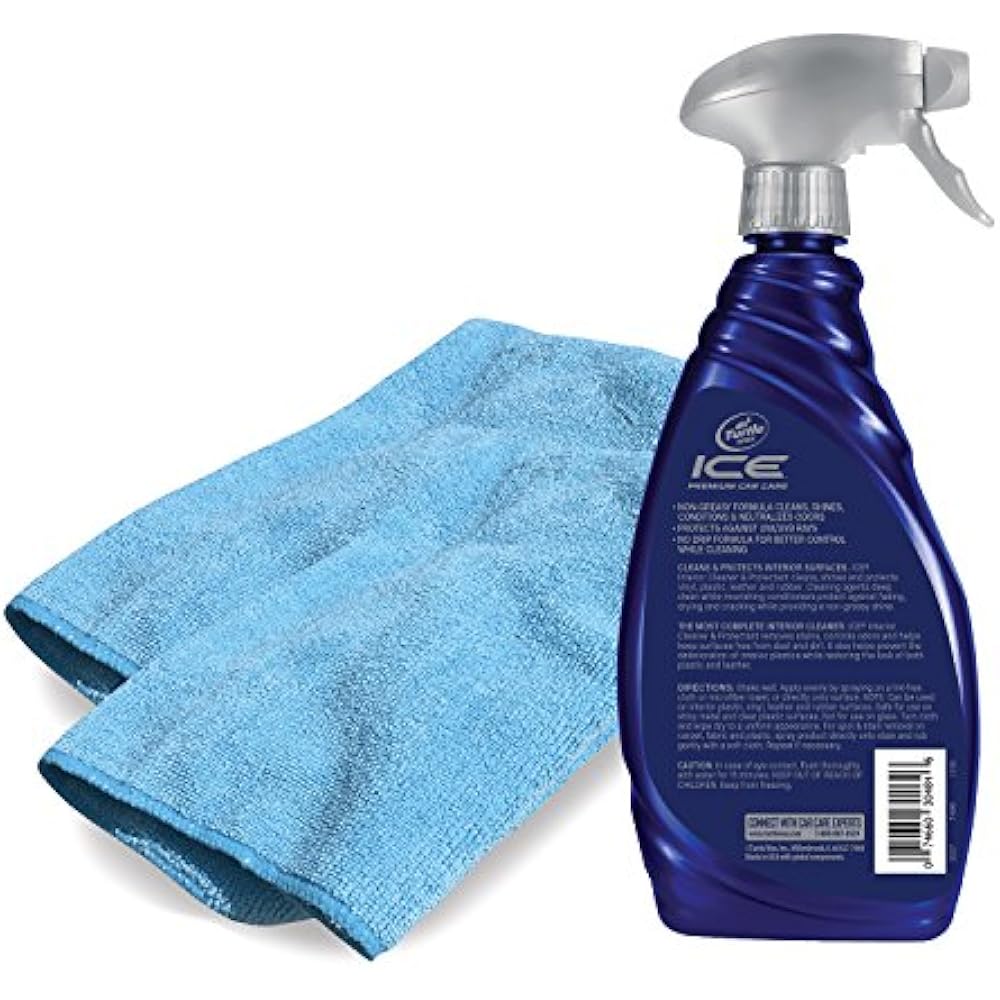 Turtle Wax T484R Ice Premium Interior Cleaner Protectant With 2