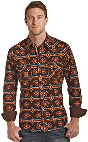 Rock and Roll Cowboy Poplin Aztec Print 