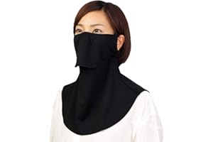 YAKeNU UV CUT MASK UV Sun Protection mask for face-Neck "Yake-nu Standard" (560L Black Longsize)