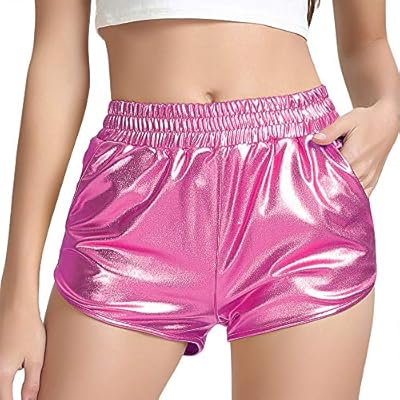 pink disco shorts
