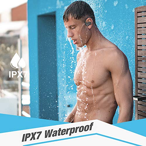 DACOM Bluetooth Headphones Wireless Sport Earphones for Running IPX7 Waterproof Earbuds, HD Stereo in Ear Headsets, 8 Hour Playtime CVC6.0 Smart Noise Cancelling Comfy for Gym Running Workout
