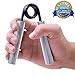 xFitness Metal Hand Gripper The Best Grip, Forearm & Finger Exerciser | Singer Gripper in 5 Colors, Resistance Level from 50 lbs. to 350 lbs. with Redefined Ergonomic Knurling (Silver, 150 LBS)