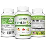NutraSlim 5X Natural Weight Loss Supplement 60 Veggie Fat Burning Capsules with 5 in 1 Top Weight Loss Ingredients 100% Pure Garcinia Cambogia, Raspberry Ketones, Green Coffee, Hoodia, African Mango