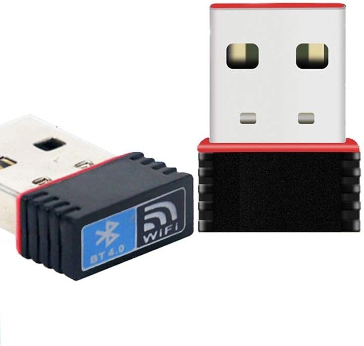 SEC Wireless USB WiFi Dongle Network Adapter 150Mbps and Bluetooth Transmitter Receiver for Desktop/Laptop/PC, Supports Windows 7/8/8.1/10/XP/Vista