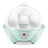 Elite Gourmet 7-Egg Electric Egg Cooker, Poacher/Omelet Maker, BPA-Free | Soft, Medium &amp; Hard Boiled, Buzzer, EGC007M