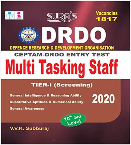 DRDO CEPTAM Entry Test Multi Tasking Staff Tier - I Screening Exam Book in English Paperback Bunko – 1 January 2019