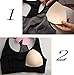 GOUP 3 Pairs (6 Pieces) Womens Removable Triangle Cup Smart Cups Bra Inserts for Sport Bra Yoga Bra Bikini Top Soft Bra Pad,Free Gift Bra Extender,Beige(Size L/XL)