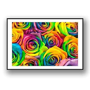 Framed Canvas Wall Art for Living Room, Bedroom Rose Flowers Canvas Prints for Modern Home Decoration Ready to Hang - 16"x24" inches