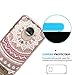 Moto Z2 Force Case with HD Screen Protector,AnoKe [Scratch Resistant] Colors Totem Mandala Folwer Clear Bumper Hybrid Slim Fit Protective Phone Case For Motorola Z2 Force Droid(2017) - TM CH Rose Gold