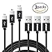 USB 3.0 Type C Cable, YBWM Nylon Braided USB A to C Cord Fast Charging Sync Cable Set of 3, Usb C Cables Quick Charge for LG V20 G6 G5, Nexus 6P 5X, Nintendo Switch, Google Pixel, Samsung S8, S8 plus