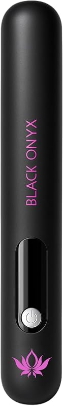 Black Onyx – Anionischer Haarglätter, kabellos, 2-in-1, Glätten & Locken, USB-C wiederaufladbar, tragbar, Reisen, 3 einstellbare Temperaturen (170°C/190°C/210°C), Akku 5000 mAh, Keramikplatten