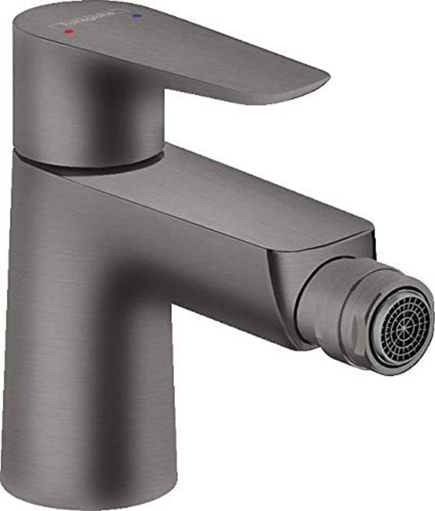 hansgrohe Talis E 71720340 Single Lever Bidet Mixer Tap with Pop-Up Waste Brushed Black Chrome โ image 1