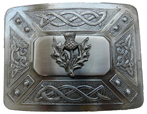 Scottish kilt belt buckle #6 antiqued black finish (ant…