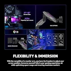MSI MPG MT201DR - Premium RGB Dual Monitor Stand