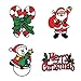 Christmas Decorations Window Clings 12-Pack I Christmas Stickers Decor I Re-Usable Christmas Decorations I Christmas Window Clings for Glass Windows Santa Claus, Snowman & Many More Indoor & Outdoor
