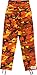 Mens Orange Camouflage Tactical BDU Pants Military Cargo Fatigues Camo Fashion Trousers - S (30