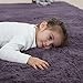 Noahas Fluffy Bedroom Rug Plush Fuzzy Rugs for Kids Room Living Room, Soft Shaggy Nursery Rug Furry Floor Carpet Modern Indoor Bedroom Decor Cute Boys Girls Room Rug, 4x5.3 Feet, Taro Purple