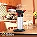 Torch (Butane) Kitchen Cooking Tool for Searing Food, Meat, Crème Brulee | Adjustable Flame, Safety Lock | Chef Craftsmanship, Home Use