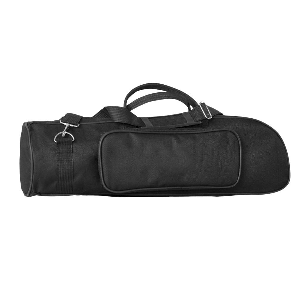 Waterproof Trumpet Carry Bag,600D Oxford Bag with Adjustable Shoulder Strap Trumpet Gig Bag Thicken Sponge Padded Trumpet Carrying Case with Shoulder Belt