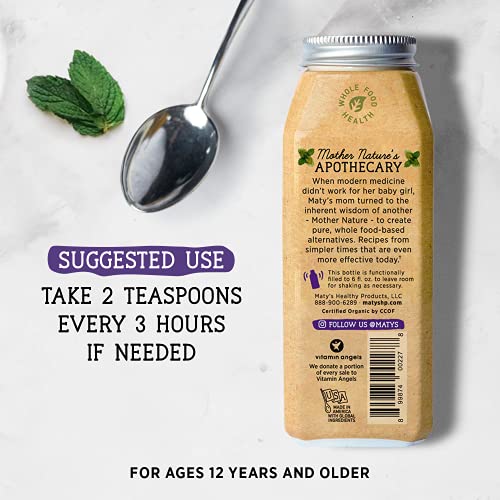 Maty's Organic Nighttime Cough Syrup, Made with Organic Honey