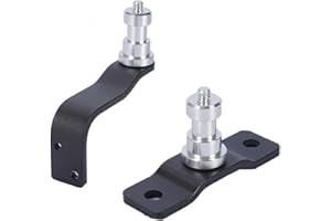 FIEWSZIHU Wall Ceiling Mount 2 Pack Table Light Bracket 5/8" Stud with 1/4" Thread for Photo Studio Video Flash Lighting, Camera Gear Photography