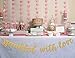 Glamoncha Sprinkled With Love Gold Glitter Banner Sign Garland for Baby Sprinkle,Baby Shower Decorations