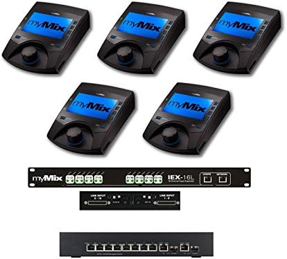myMix MixPack 5A | 5 myMix 1 IEX16L-A Digital Analog Expander and 1 Power8 Switcher