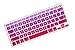 DHZ Big Font Pink Gradient Keyboard Cover Skin for 2015 or Older Version MacBook Air 13 MacBook Pro 13 15