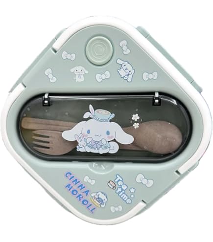 Roffatide Cartoon Cute Kuromi Printed All-in-One Bento Boxes