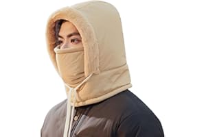 BAUFIX 2025 New Plush Warm Full Coverage Windproof Hat with Earflaps, Unisex Windproof Warm Ear Protection Face Protection Hat