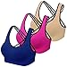 BRLIDO Sports Bra for Women Medium Support Cross-Back Fitness Yoga Bras