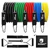 FITFORT-Resistance-Bands-Set-11-Pack-Exercise-Bands-Stackable-up-to-150lb-IndoorOutdoor-Workout-Bands-with-Door-Anchor-Handles-for-Fitness-Strength-Slim-Yoga-Home-Gym-Equipment-for-MenWomen FITFORT Resistance Bands Set, 11 Pack Exercise Bands Stackable up to 150lb, Indoor/Outdoor Workout Bands with Door Anchor & Handles for Fitness, Strength, Slim, Yoga, Home Gym Equipment for Men/Women