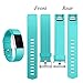 GEAK for Fitbit Charge 2 Bands, Adjustable Replacement Sport Accessory Strap Bands for Fitbit Charge 2, Small Classic-Teal