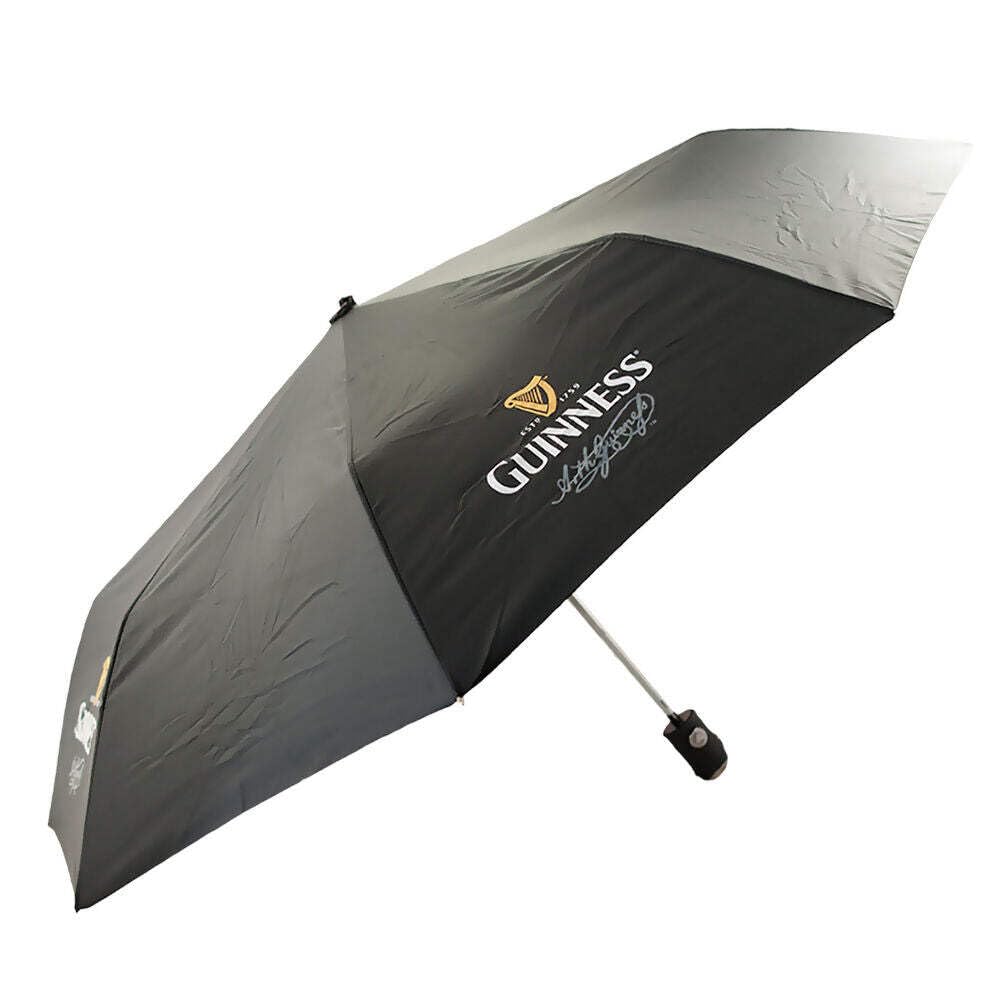 Guinness Push Button Ladies Style Umbrella, Umbrella, Black