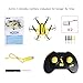 SGILE Mini RC UFO Quadcopter Nano Drone with 2 Free Batteries, 360° Flip One Key Return/Rotation Recover Balance Headless Mode