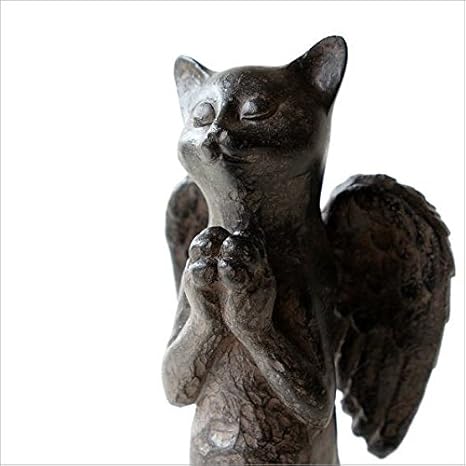 Amazon 猫 ネコ ねこ 置物 置き物 雑貨 オブジェ 天使 祈り エンジェルネコさん Toy6097 置物 オブジェ オンライン通販