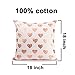 Mealivos Gold heart Decorative Throw Pillow COVER 18